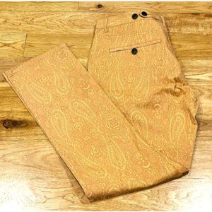 Black Scale Paisley Canvas Button Fly Pants from Black Scale, Size 38 X 32